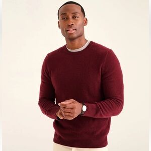 New! Naadam The Original Cashmere Sweater Crew Neck Merlot Medium